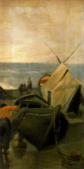 Limpiando barcas Limpiando barcas